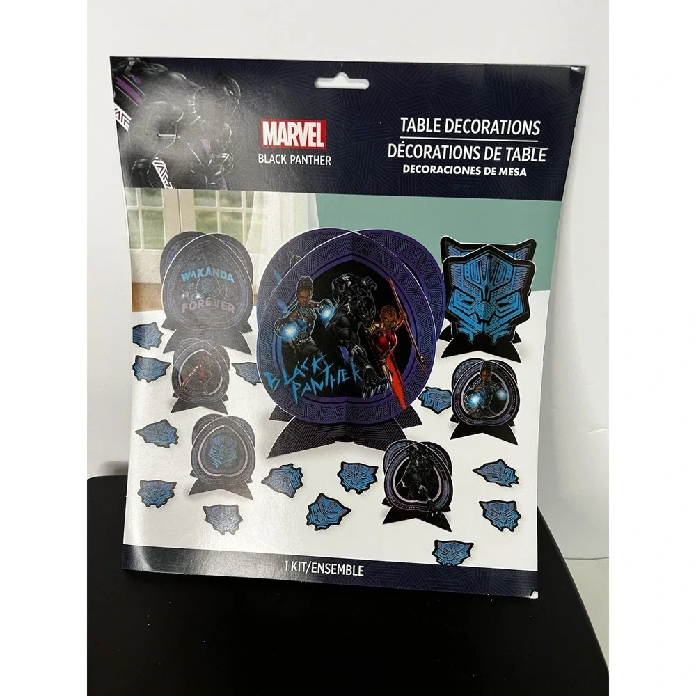 Black‎ Panther Wakanda Forever Centerpiece Kit Confetti Party Decor